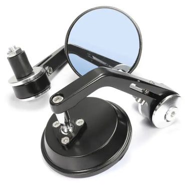 Rétroviseur rond embout de guidon Chrome